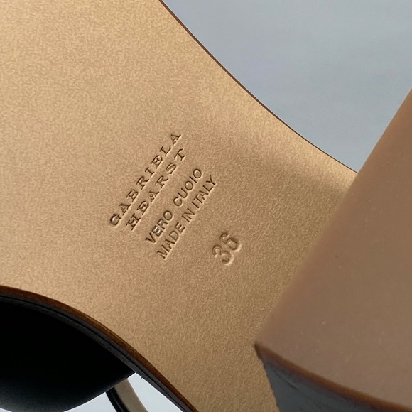 Gabriela Hearst Beau Leather Ankle-Strap Sandals size 36 - Picture 13 of 13